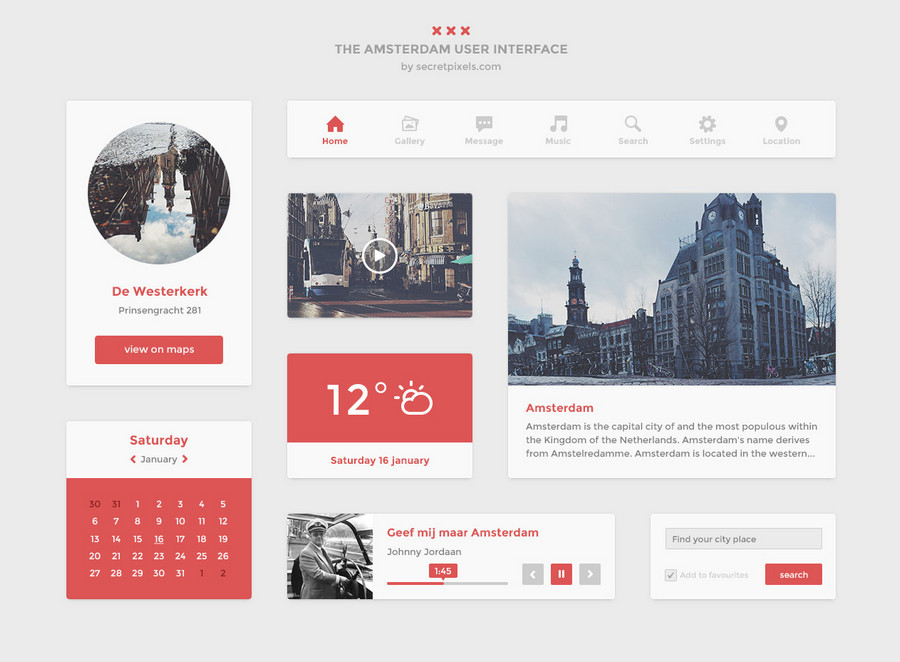 Flat UI Kit PSD: бесплатный набор для веб-дизайна