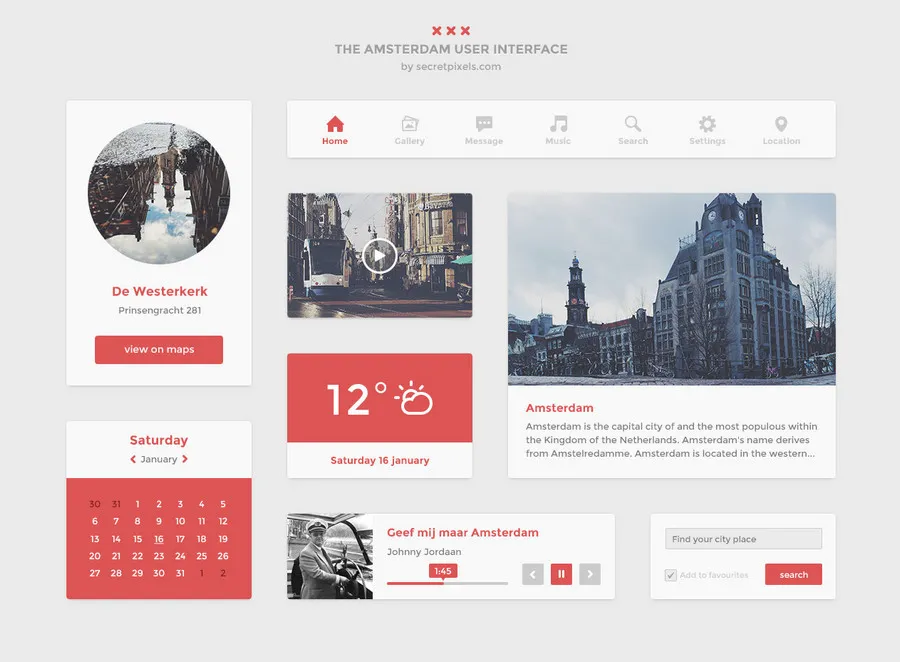 Flat UI Kit PSD: бесплатный набор для веб-дизайна