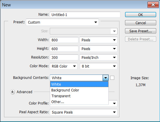 Кнопка Save Preset – сохранить набор настроек для будущих проектов