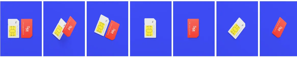 7 Free Mobile SIM Card Mockup PSD Files